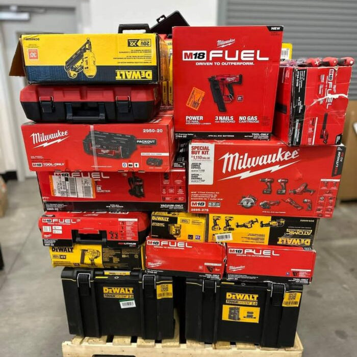 🌞2025 Autumn Sale is Heating Up!🏖️MIXED TOOLS PALLET – LOT ID: 251035 – Untested Customer Return