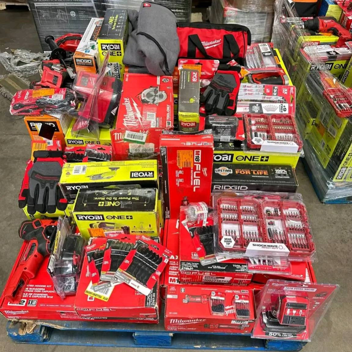 🌞2025 Autumn Sale is Heating Up!🏖️MIXED TOOLS PALLET – LOT ID: 251035 – Untested Customer Return