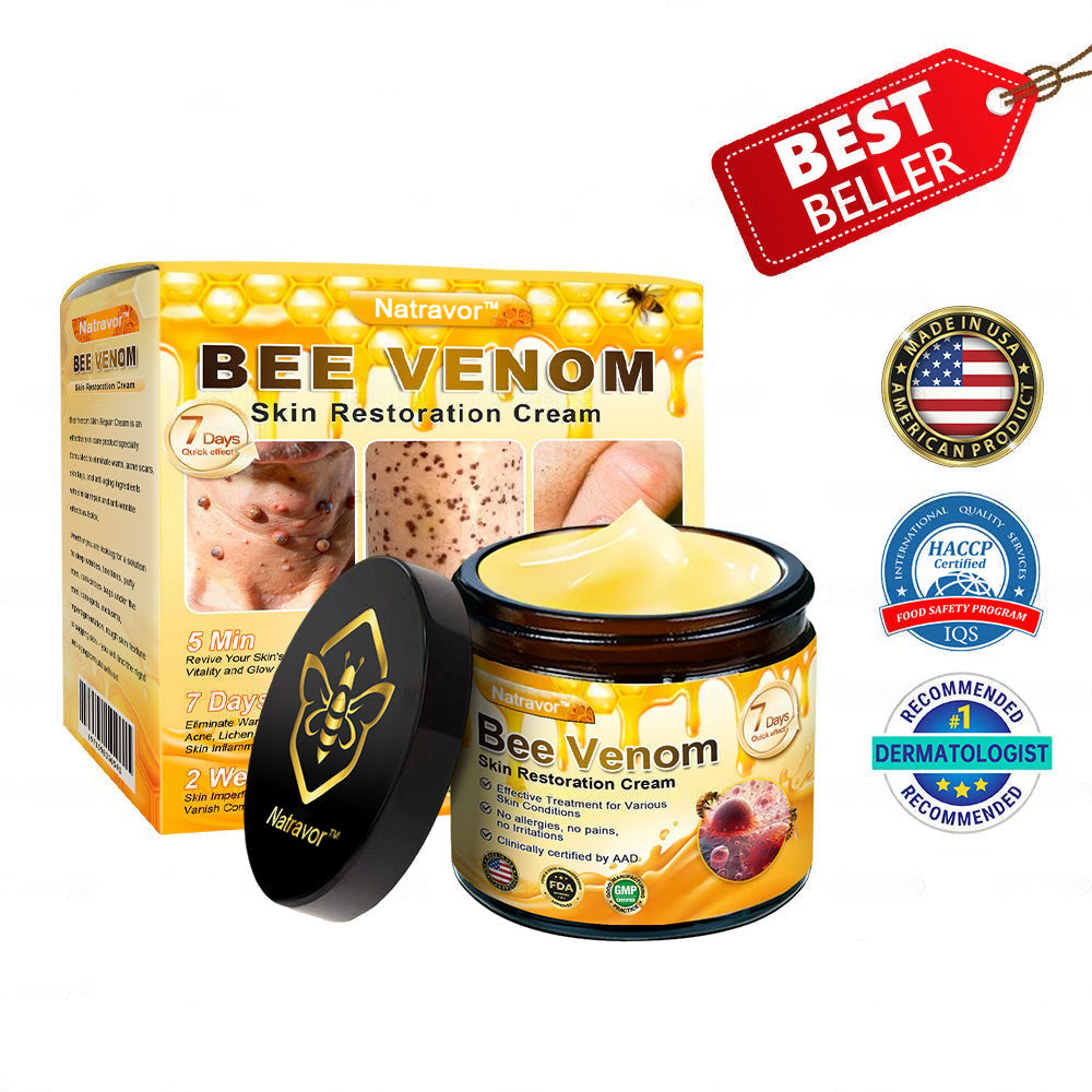 Mayo & Cleveland Clinic Store: Made IN USA - Natravor™"Dermal Gold" Botox Bee Venom Skin Restoration Cream - LAST DAY 80% OFF