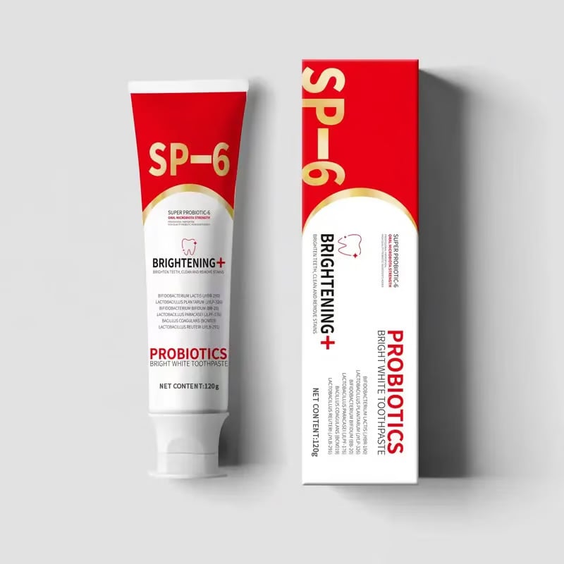 🔥2025 Hot Sale⏰Super Probiotic-6 Toothpaste with 6 Probiotics oalance Oral microbiota strength