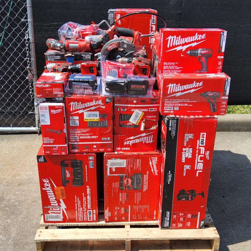 🌞2025 Autumn Sale is Heating Up!🏖️MIXED TOOLS PALLET – LOT ID: 251035 – Untested Customer Return